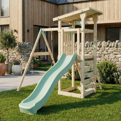 Climbing Frame With Single Baby Swing - Willow Way II