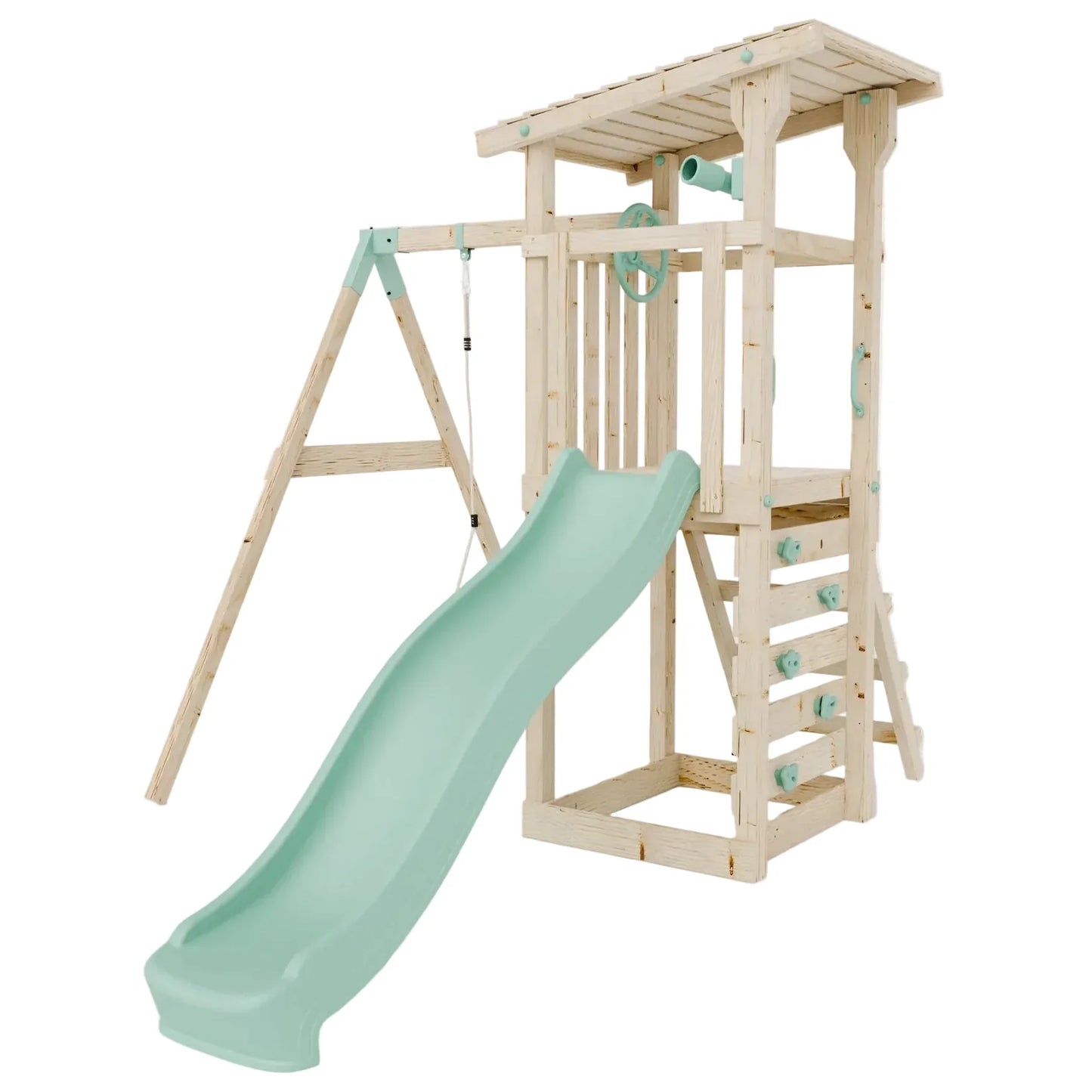 Climbing Frame With Single Baby Swing - Willow Way II