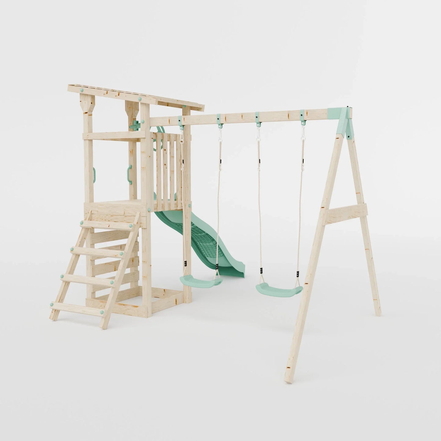 Climbing Frame With Double Swing - Willow Way VII