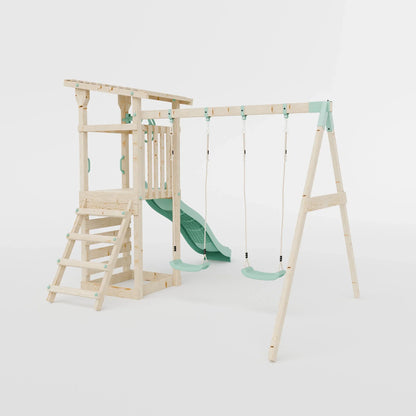 Climbing Frame With Double Swing - Willow Way VII