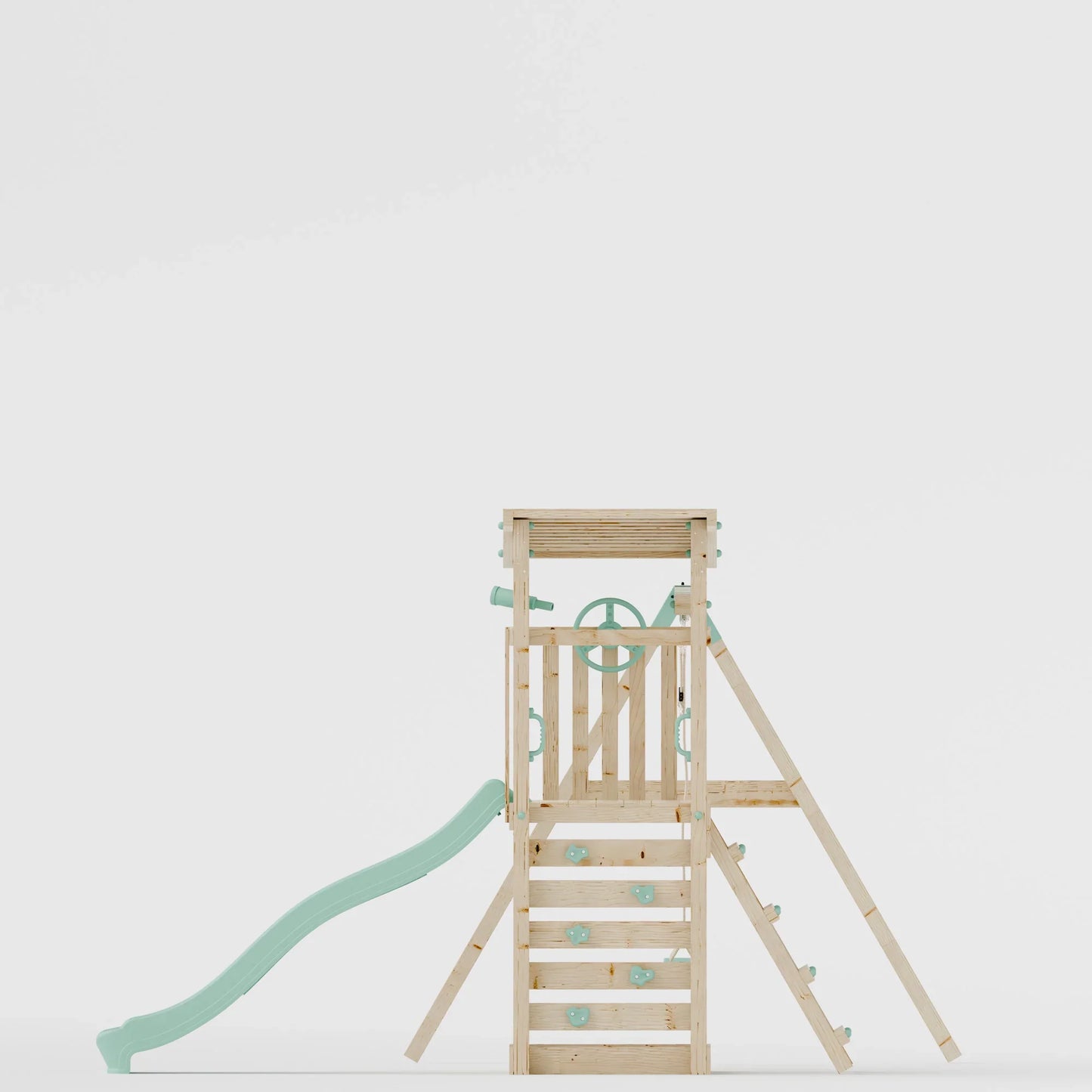 Climbing Frame With Double Swing - Willow Way VII