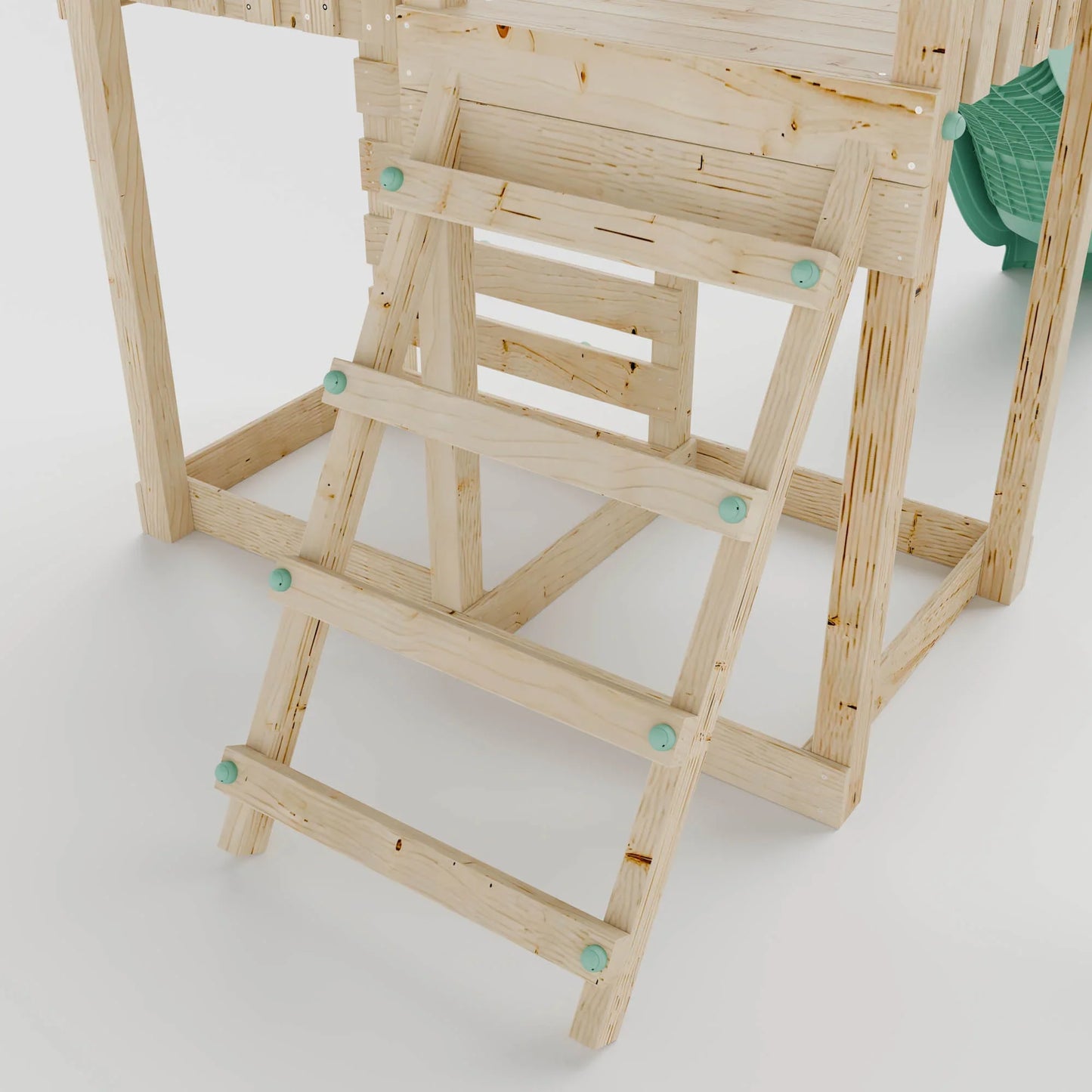 Extended Climbing Frame With Single Swing - Willow Way V