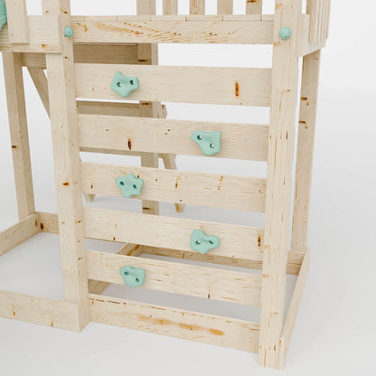 Extended Climbing Frame With Single Swing - Enchanted Grove V