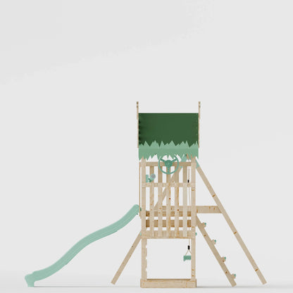 Climbing Frame & Step Up With Single Swing - Enchanted Grove IV