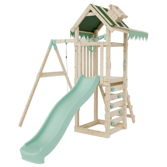Climbing Frame With Single Swing - Eldertree Forest I