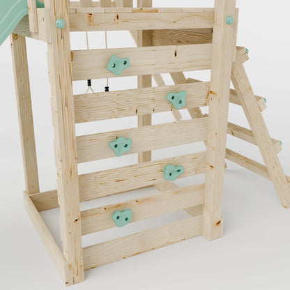 Climbing Frame With Single Swing & Monkey Bars - Willow Way III