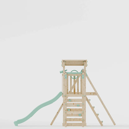 Climbing Frame With Single Swing & Monkey Bars - Willow Way III