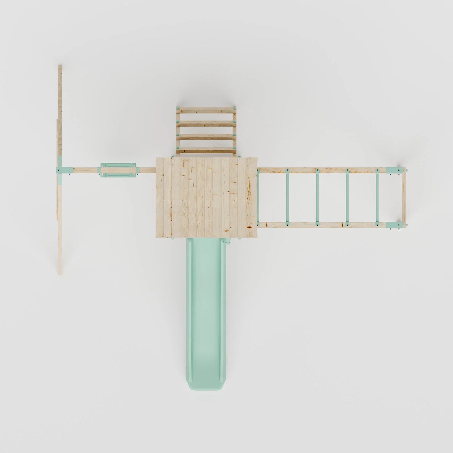 Climbing Frame With Single Swing & Monkey Bars - Willow Way III