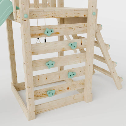 Climbing Frame With Single Swing - Bramblewick Forest I