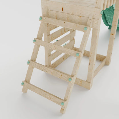 Climbing Frame With Single Swing - Bramblewick Forest I