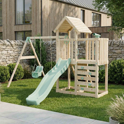 Climbing Frame With Extension & Double Swing - Bramblewick Forest VIII