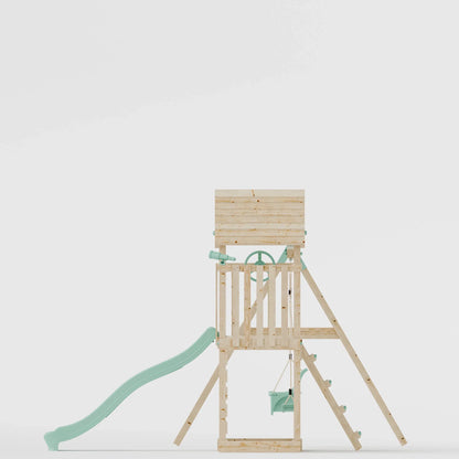 Climbing Frame With Extension & Double Swing - Bramblewick Forest VIII