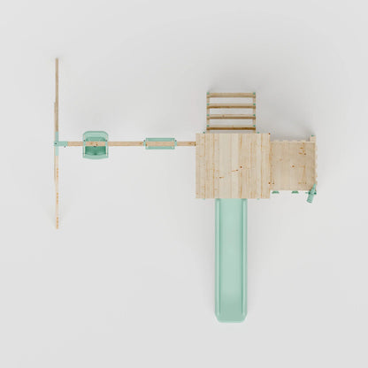 Climbing Frame With Extension & Double Swing - Bramblewick Forest VIII