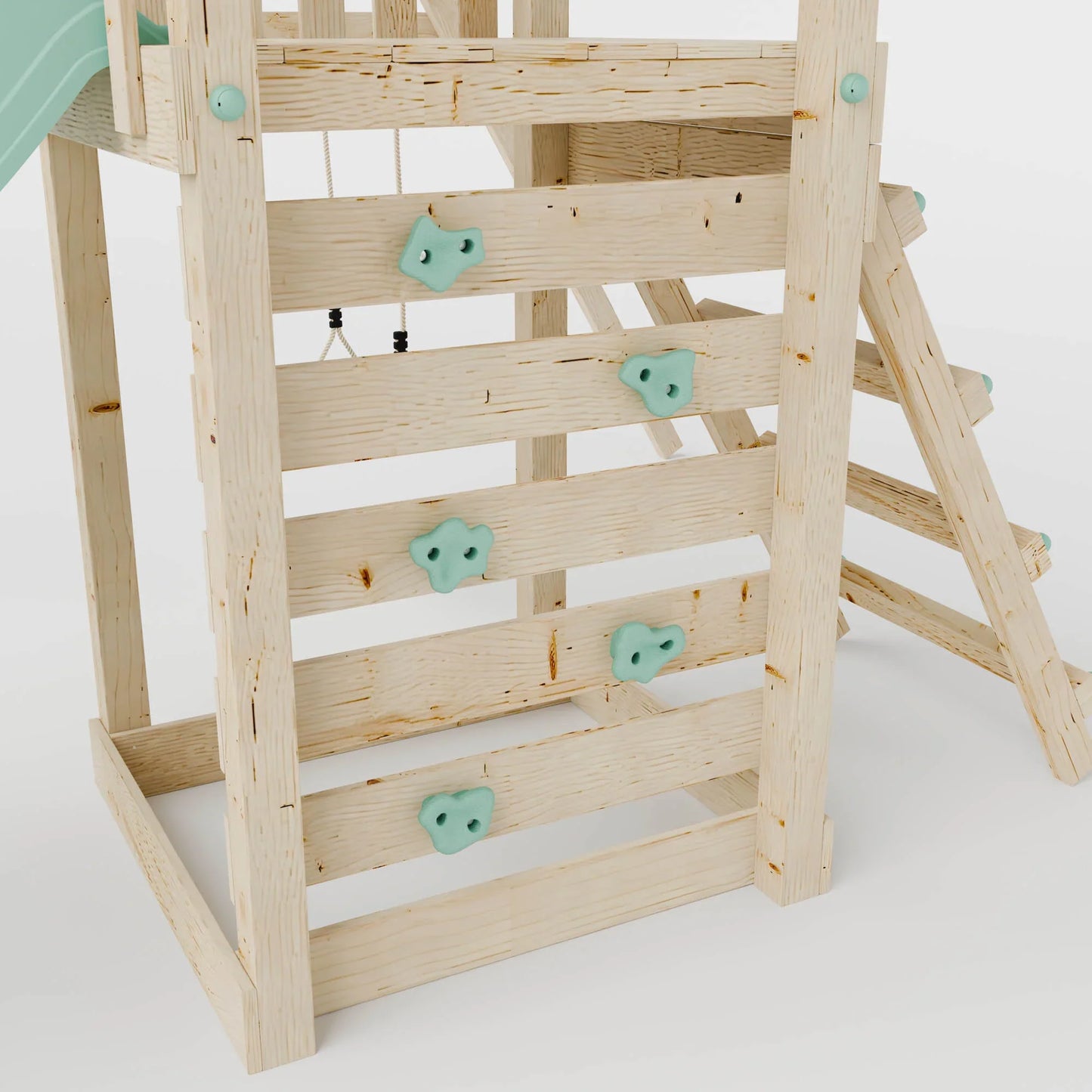 Climbing Frame With Single Swing - Enchanted Grove I