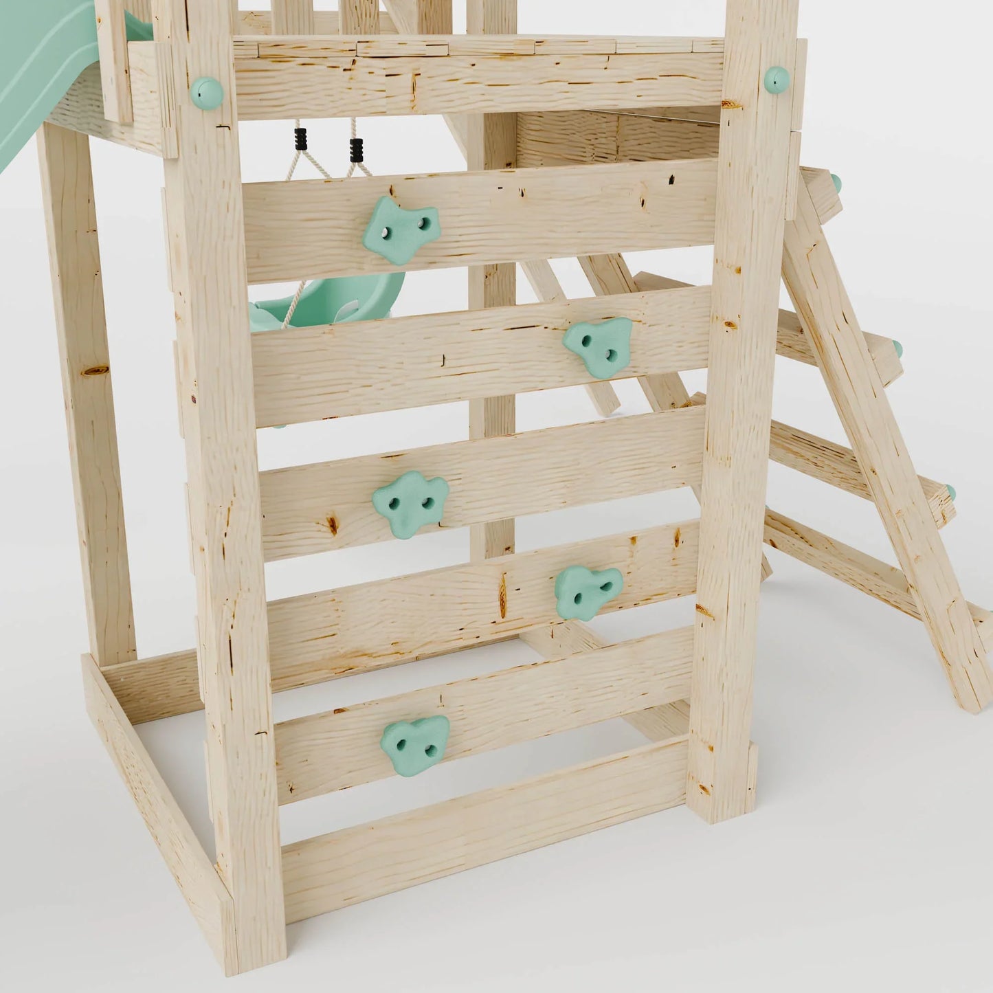 Climbing Frame With Single Baby Swing - Enchanted Grove II