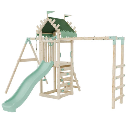 Climbing Frame With Single Swing & Monkey Bars - Enchanted Grove III