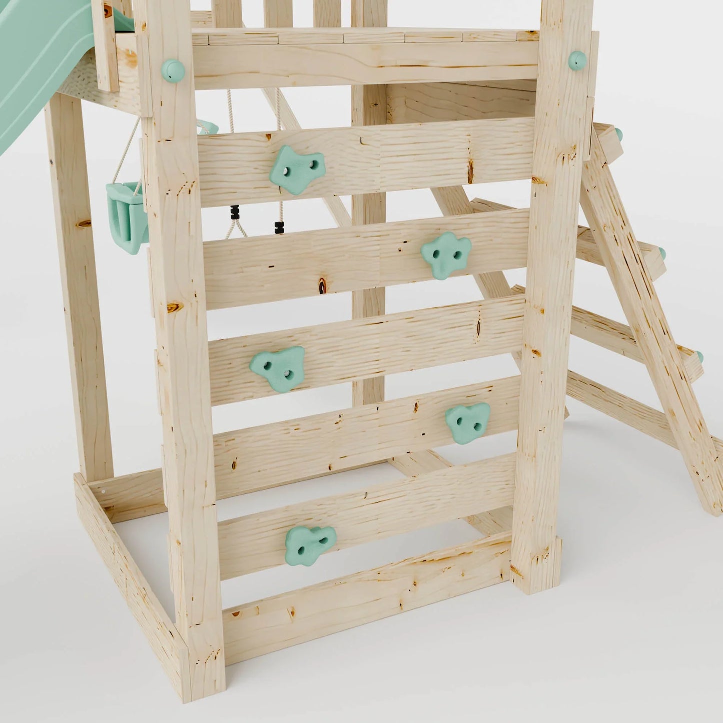 Climbing Frame With Double Swing - Eldertree Forest V