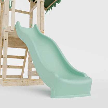 Climbing Frame With Double Swing & Climbing Wall - Eldertree Forest VI