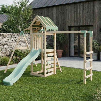 Climbing Frame With Single Swing & Monkey Bars - Eldertree Forest III