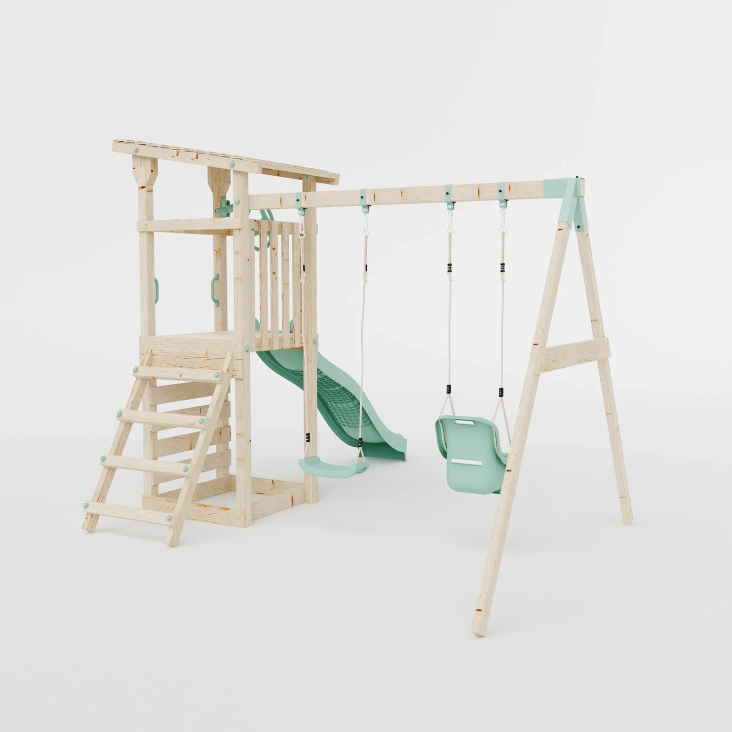 Climbing Frame with Double Swing - Willow Way VIII