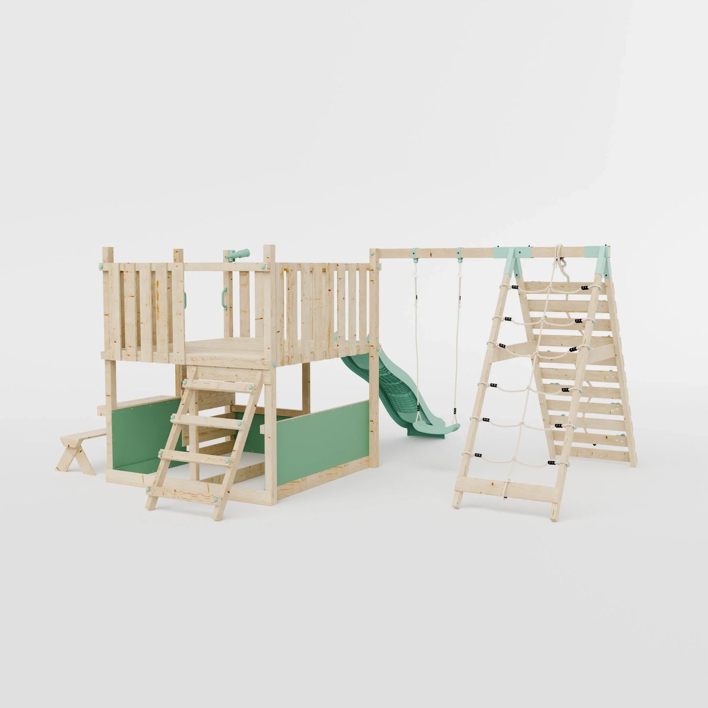 LittleSummit Tower with Swing & Climbing Wall