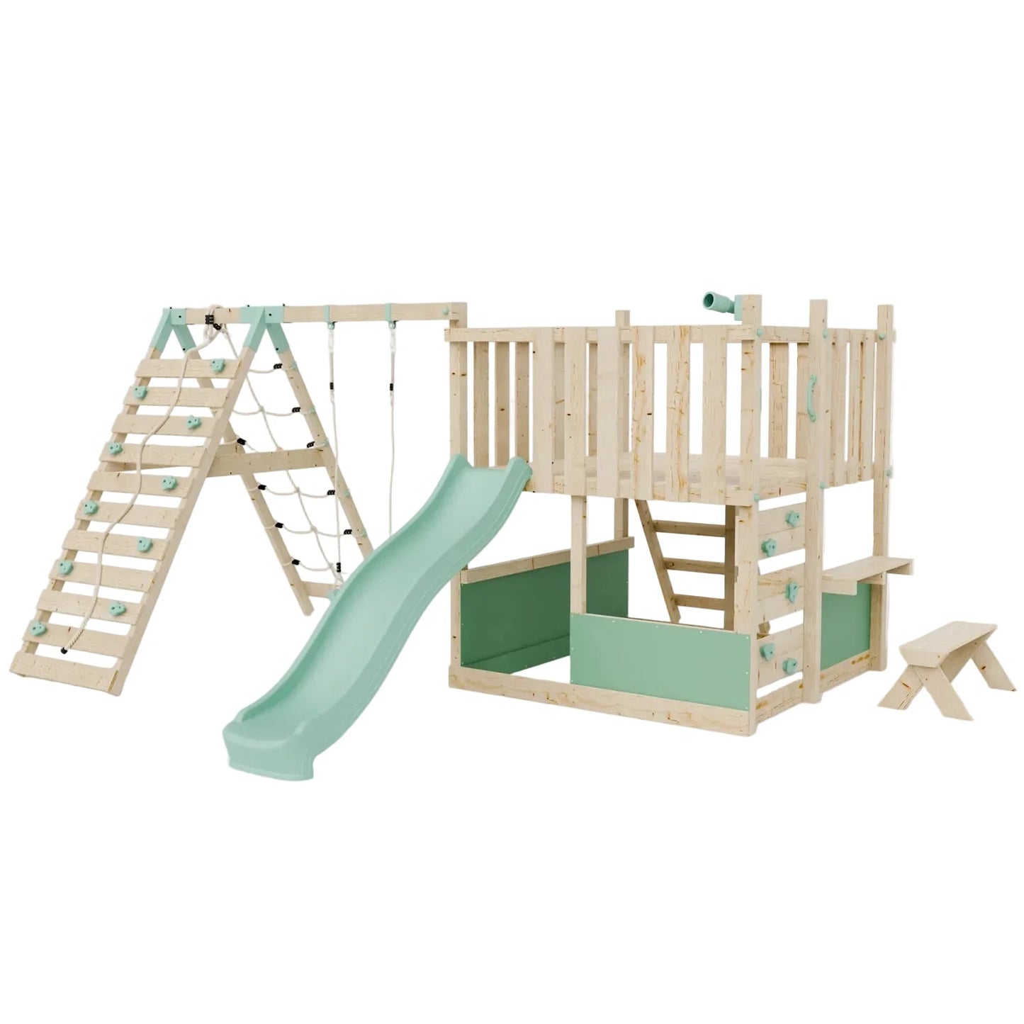 LittleSummit Tower with Swing & Climbing Wall