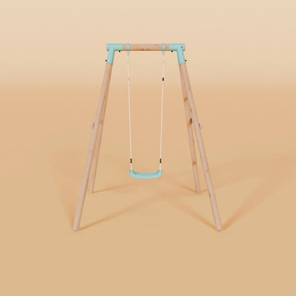 Single Wooden Swing - Evergreen I