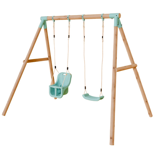 Double Swing Set with Baby Swing - Wildwood II