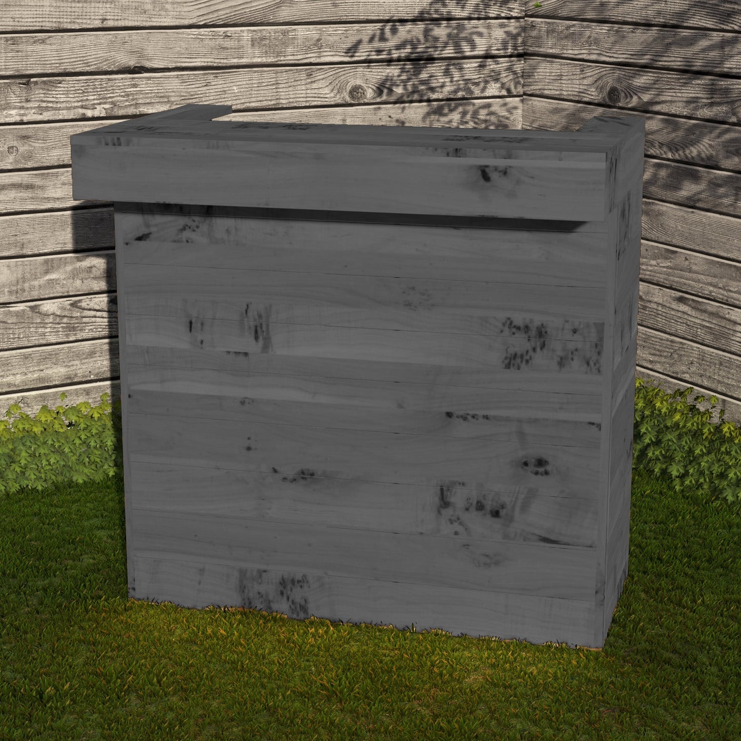 Rustic Wooden Pallet Bar - 100cm - Hot Tub Shop