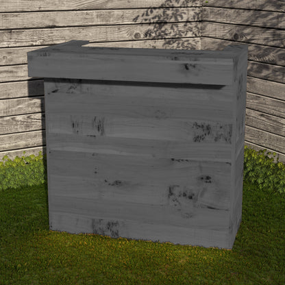 Rustic Wooden Pallet Bar - 100cm - Hot Tub Shop
