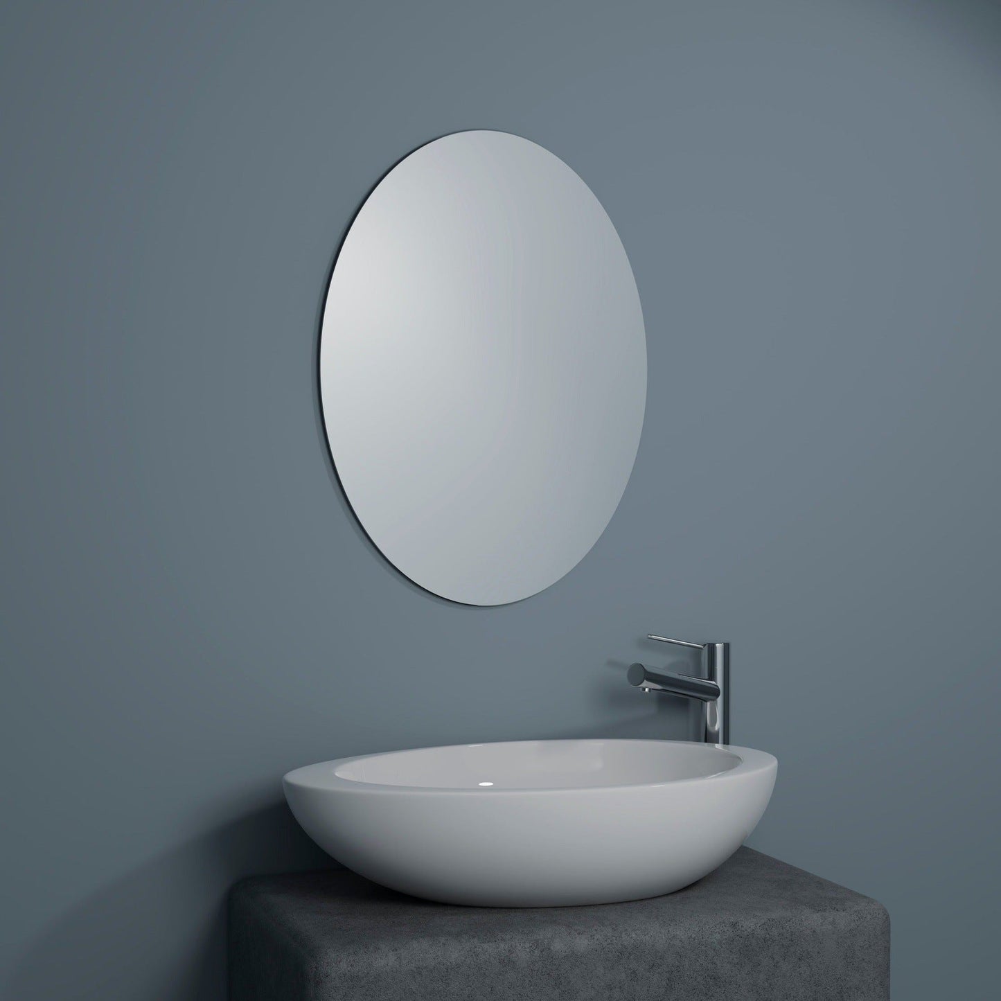 Origins Living Slim Oval Mirror 55 55x75cm - Hot Tub Shop