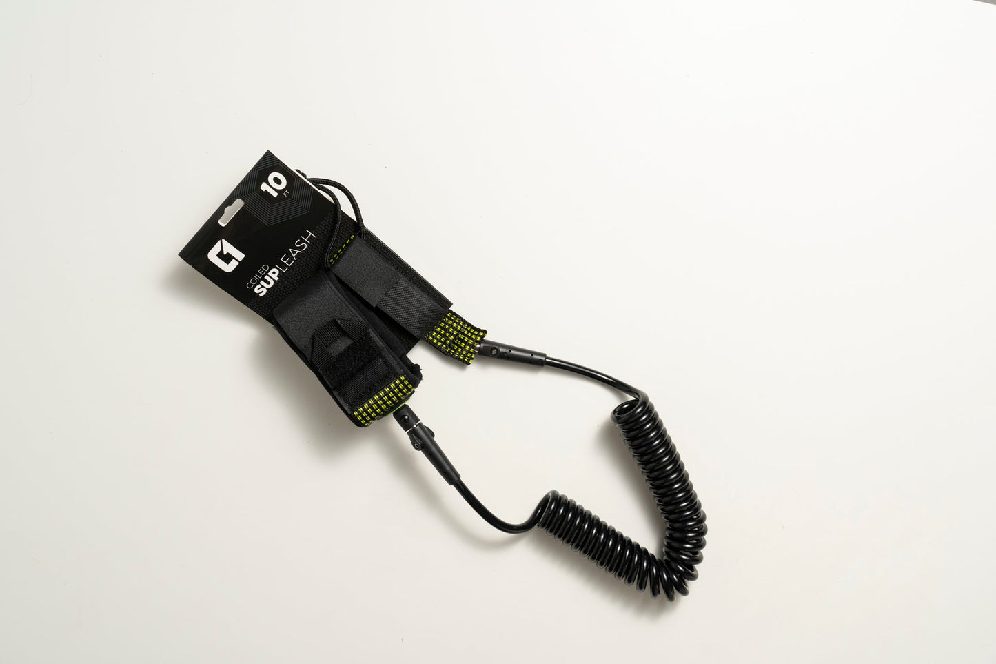 10ft Coiled SUP Ankle/Knee Leash - Hot Tub Shop