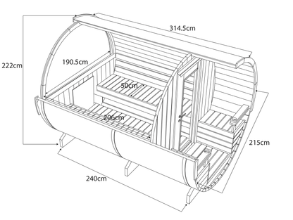 The Hot Pod Suura Barrel Sauna