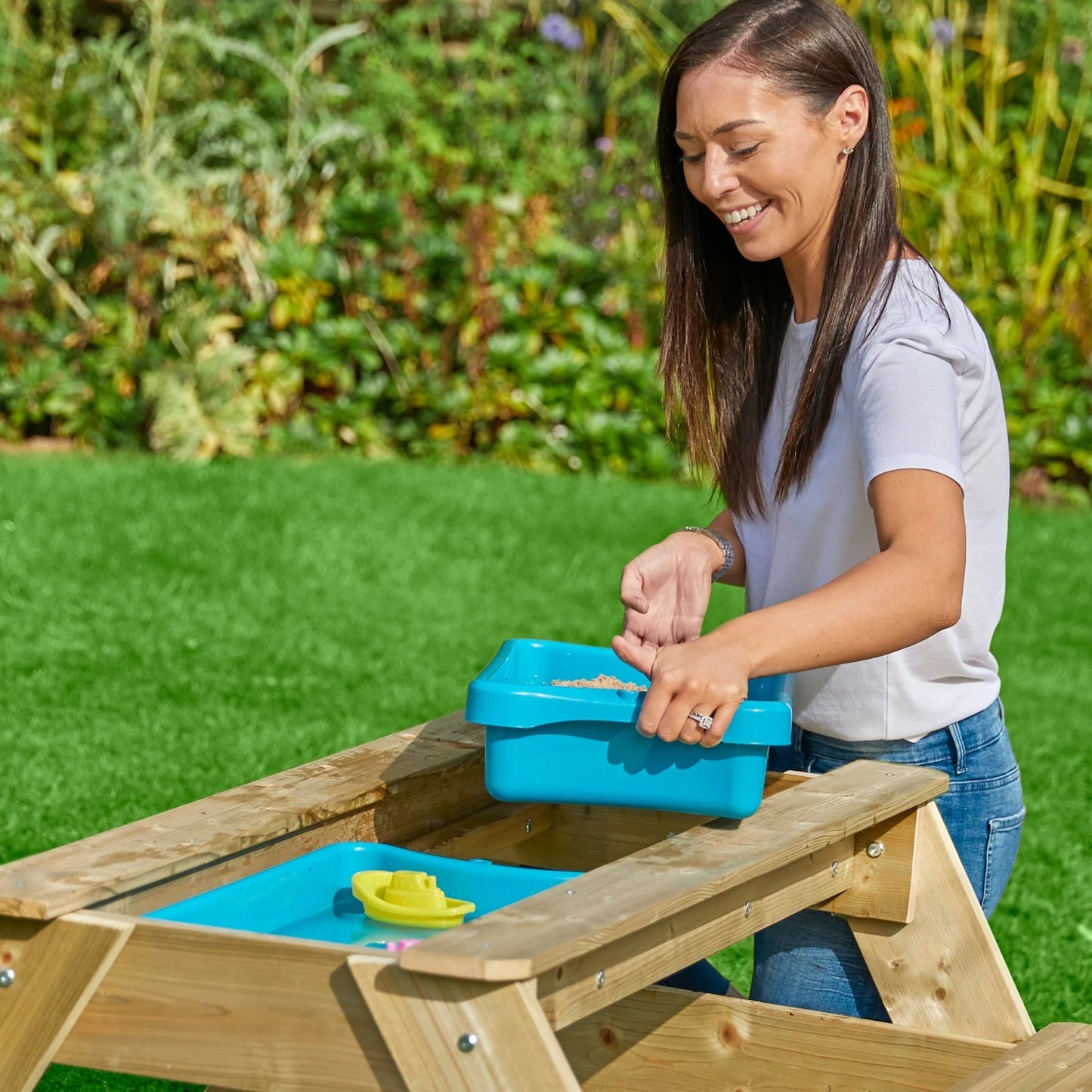 TP Deluxe Wooden Picnic Table Sandpit - FSC® certified