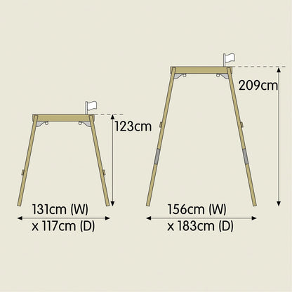 TP Forest Acorn Growable Wooden Swing Frame - FSC® certified