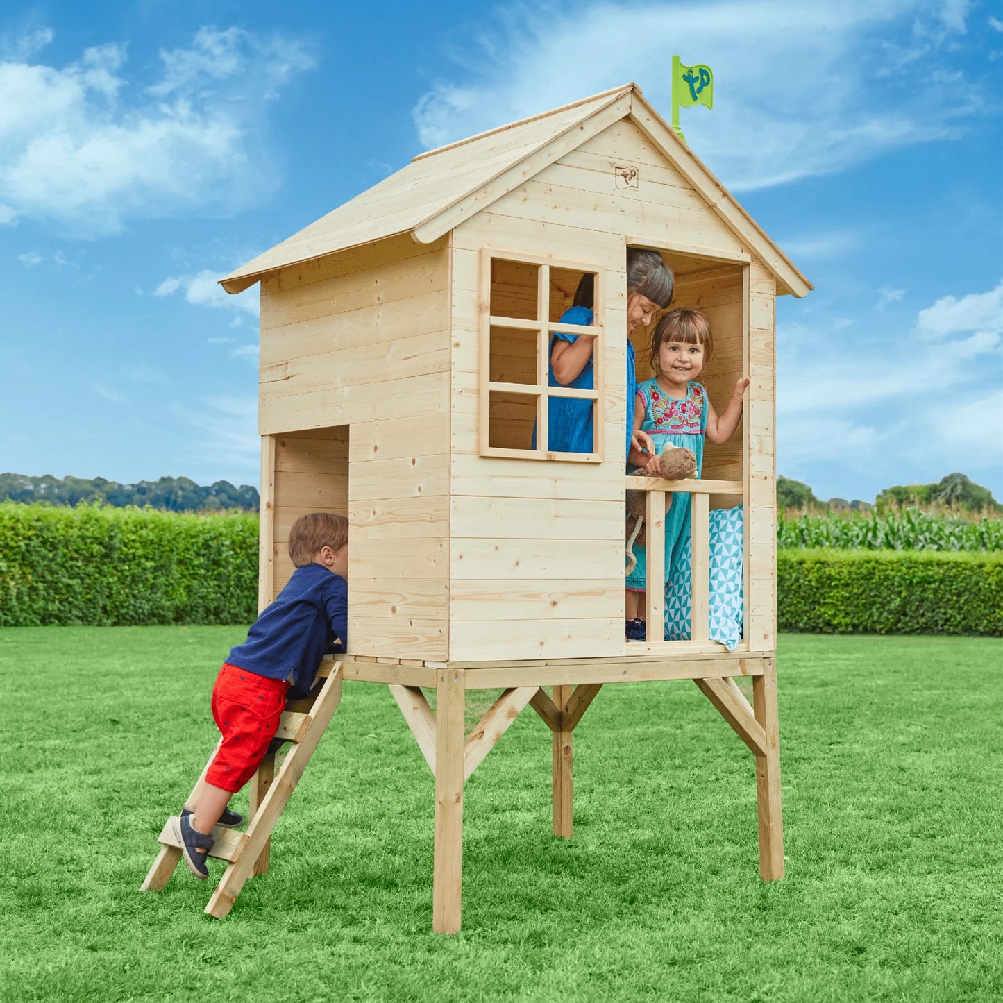 TP Sunnyside Wooden Tower Playhouse - FSC® certified