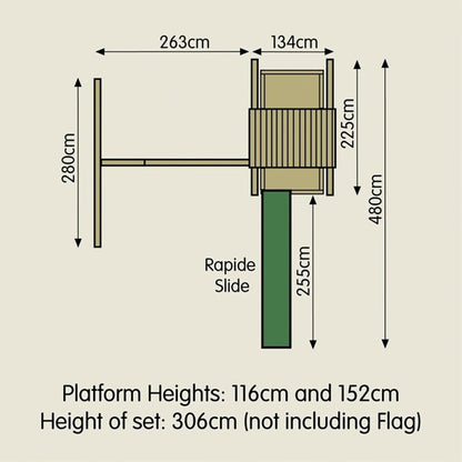 TP Kingswood Wooden Swing Arm - FSC® certified