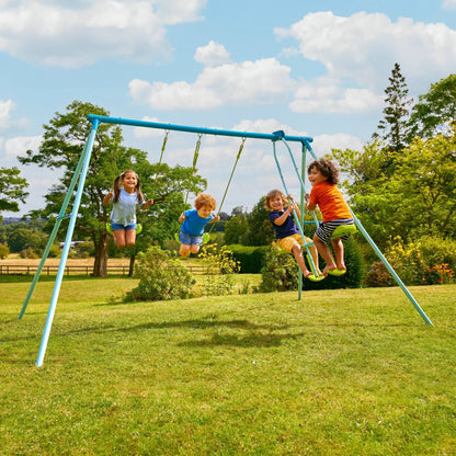 TP Triple Metal Swing Set with Glider Swing Seat