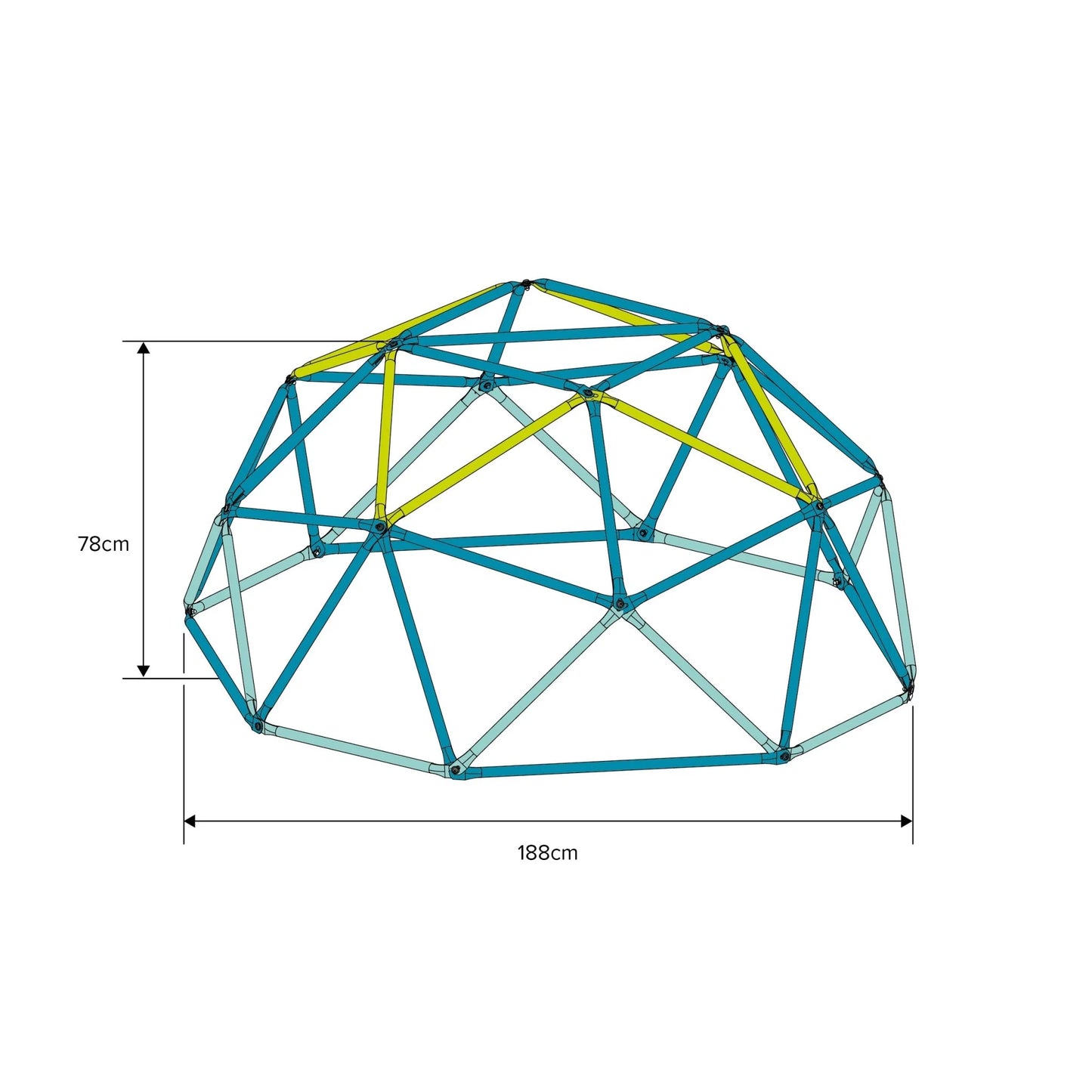 TP 1.9m Metal Climbing Dome & Sandpit