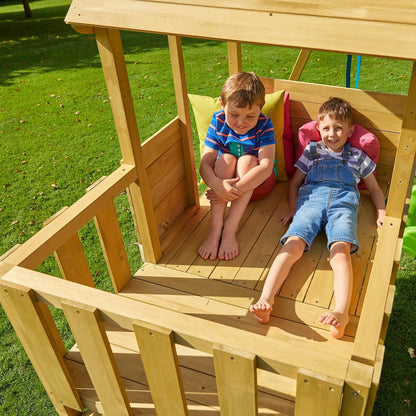 TP Treehouse Wooden Play Tower Wooden Balcony - FSC® certified