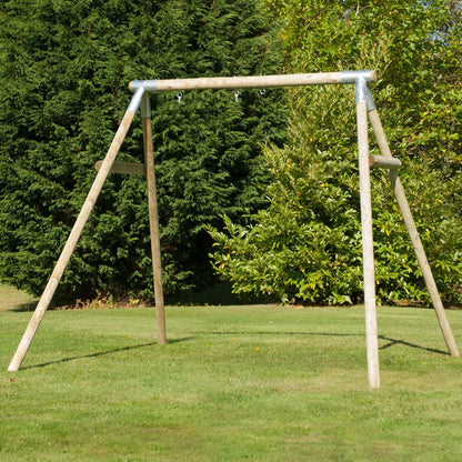 TP Knightswood Double Wooden Swing Frame