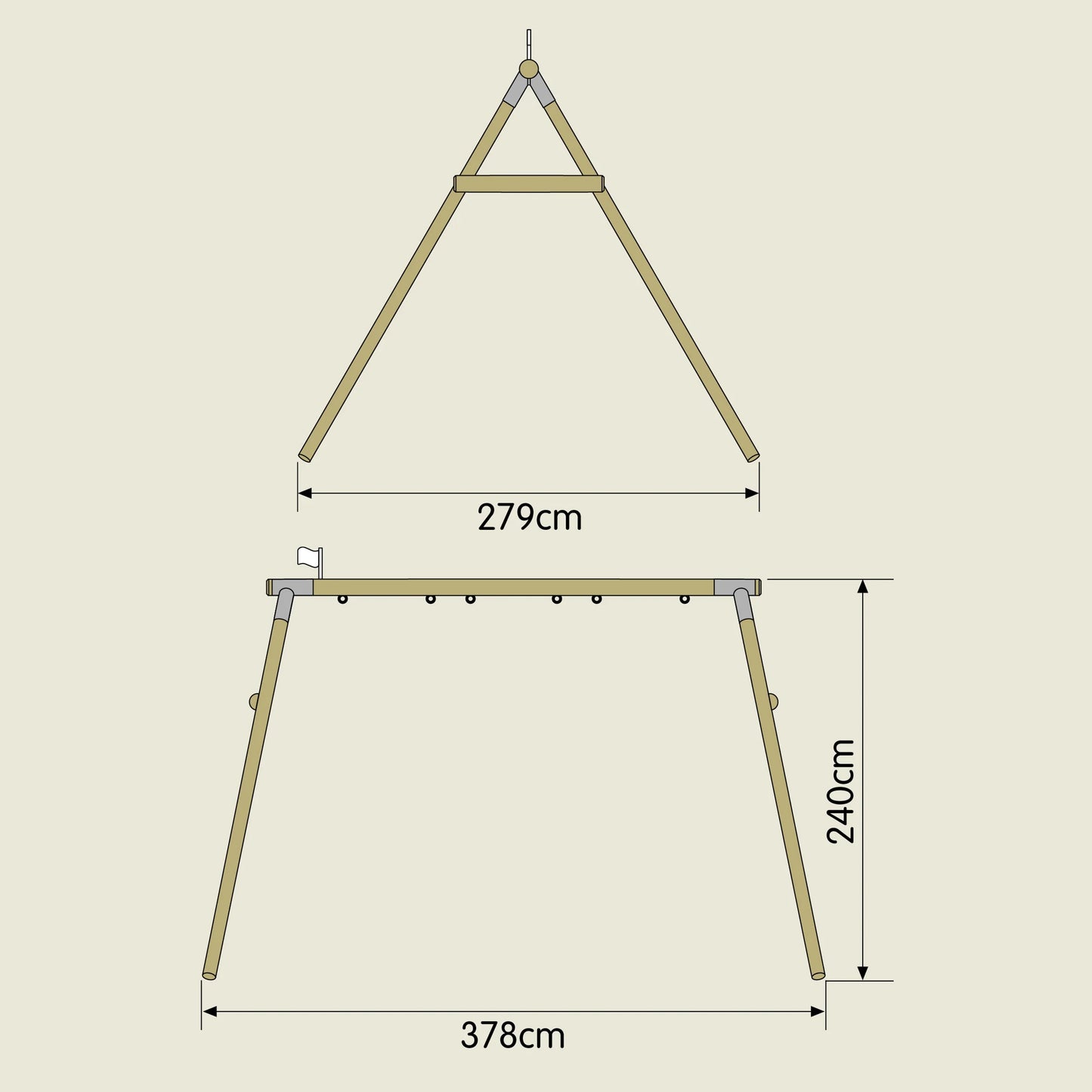 TP Triple Knightswood Swing Frame