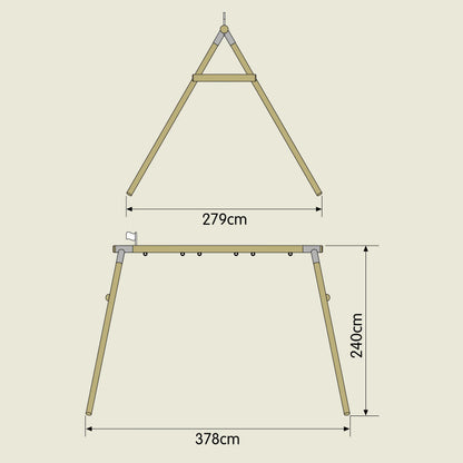 TP Triple Knightswood Swing Frame