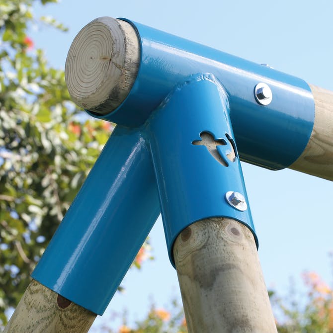 TP Knightswood Double Wooden Swing Frame & Extension