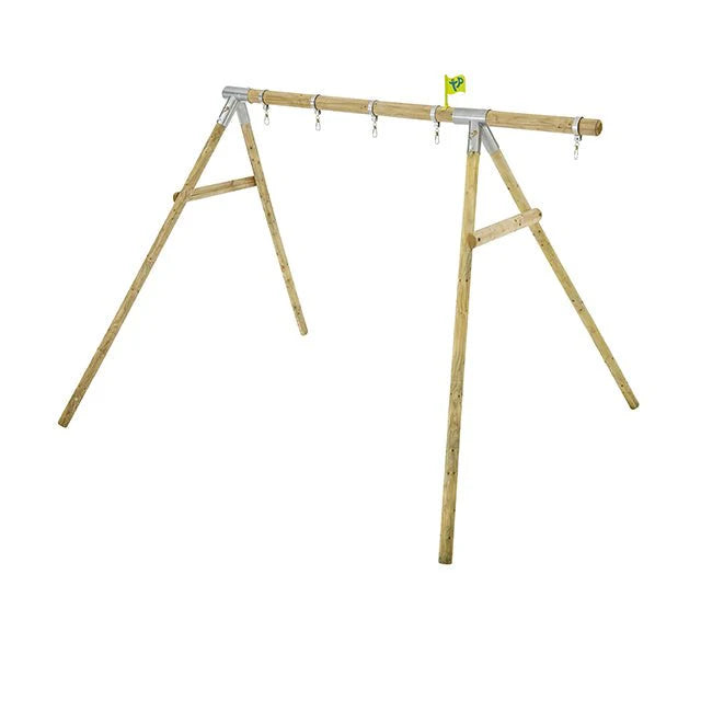 TP Knightswood Double Wooden Swing Frame & Extension