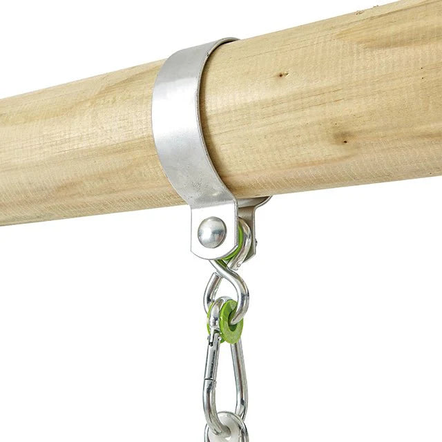 TP Knightswood Double Wooden Swing Frame & Extension