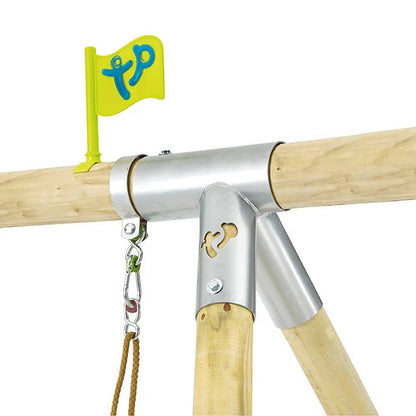 TP Knightswood Double Wooden Swing Frame & Extension