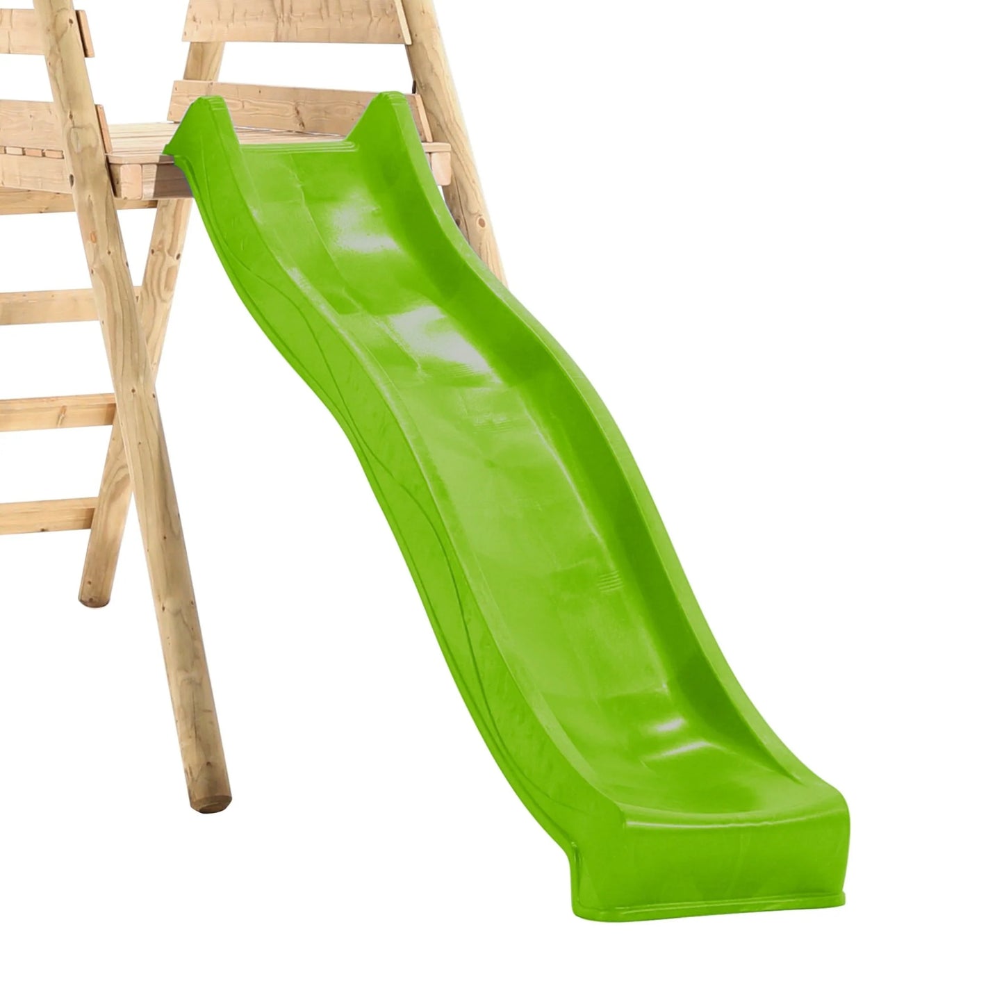 TP Knightswood Double & Deck Wooden Swing Set With Giant Nest Swing
