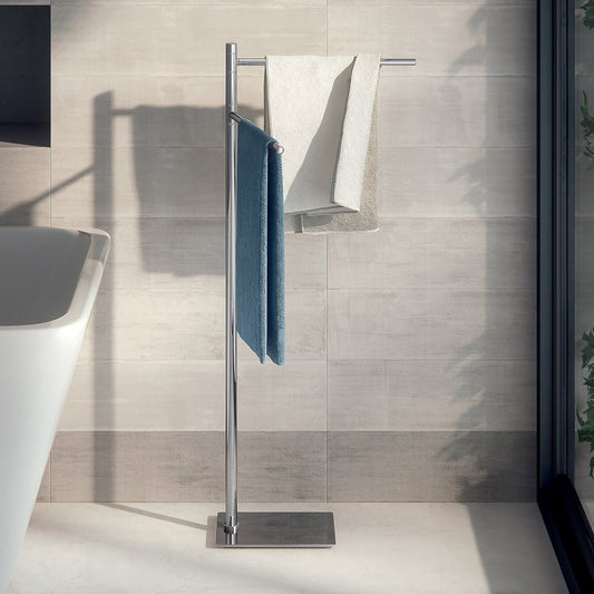 Origins Living Gedy Trilly Towel Stand With 2 Swivel Arms Chrome - Hot Tub Shop