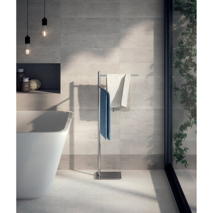 Origins Living Gedy Trilly Towel Stand With 2 Swivel Arms Chrome - Hot Tub Shop